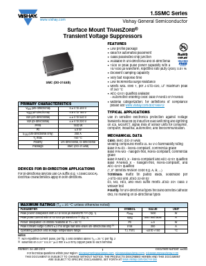 1.5SMC110A-M3/57T Datasheet PDF Vishay Semiconductors