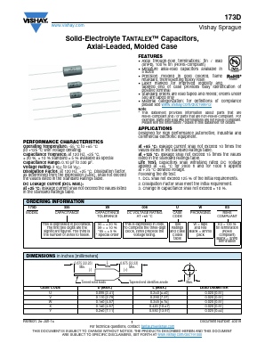 173D226X9035YWE3 Datasheet PDF Vishay Semiconductors