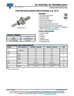 VS-1N3893R Datasheet PDF Vishay Semiconductors