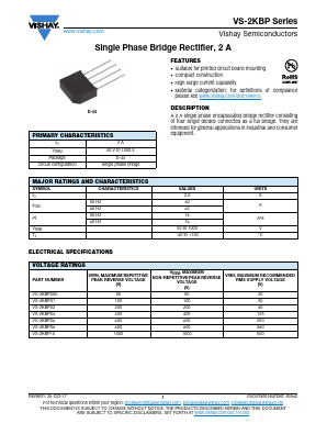 VS-2KBP10 Datasheet PDF Vishay Semiconductors