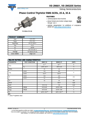 VS-2N682 Datasheet PDF Vishay Semiconductors