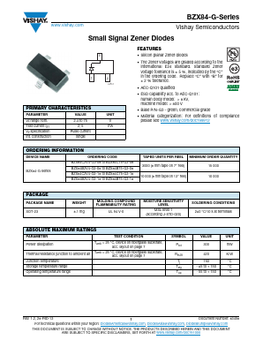 BZX84-G Datasheet PDF Vishay Semiconductors