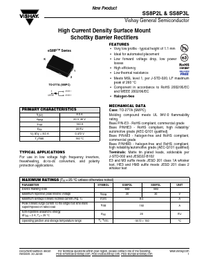 SS8P3LHE3/86A Datasheet PDF Vishay Semiconductors
