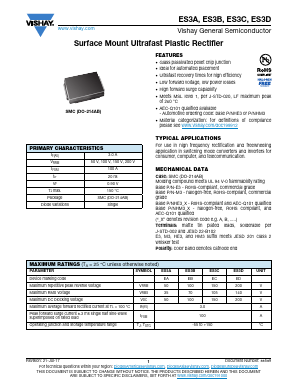 ES3A-E3/57T Datasheet PDF Vishay Semiconductors