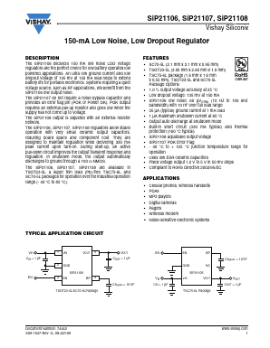 SIP21106DVP-285-E3 Datasheet PDF Vishay Semiconductors