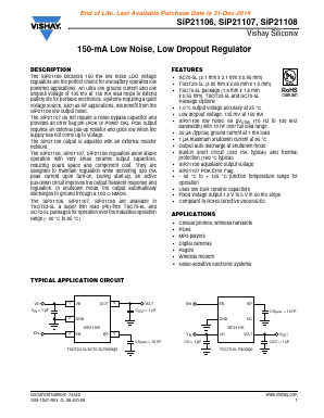 SIP21106DT-33-E3 Datasheet PDF Vishay Semiconductors