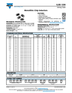 ILSB-1206 Datasheet PDF Vishay Semiconductors