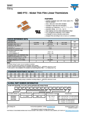 TFPT0603L2200JV Datasheet PDF Vishay Semiconductors