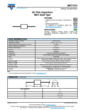 MKT1813410635 Datasheet PDF Vishay Semiconductors