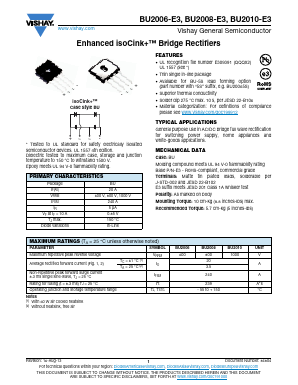 BU20105S-E3/45 Datasheet PDF Vishay Semiconductors