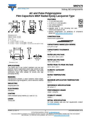 BFC247990181 Datasheet PDF Vishay Semiconductors