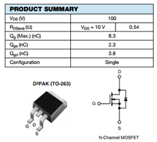 IRF510STRRPBF Datasheet PDF Vishay Semiconductors