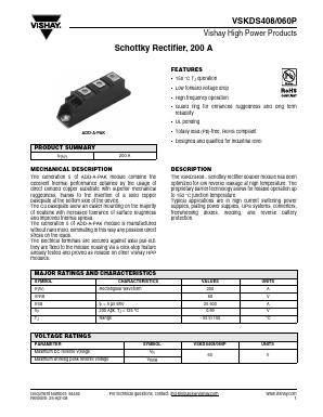 VSKDS408/060P Datasheet PDF Vishay Semiconductors
