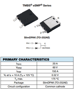 V20PWM60CHM3/I Datasheet PDF Vishay Semiconductors