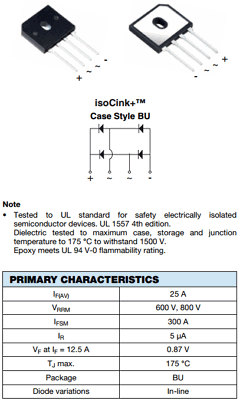 BU25H06-E3 Datasheet PDF Vishay Semiconductors