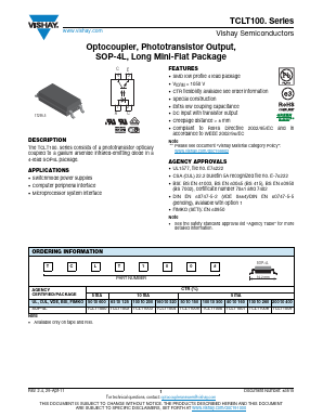 TCLT1005 Datasheet PDF Vishay Semiconductors