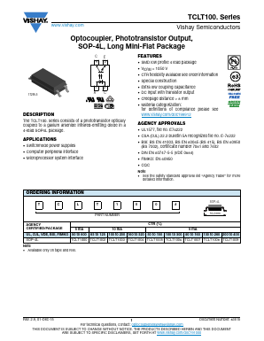 TCLT1006 Datasheet PDF Vishay Semiconductors