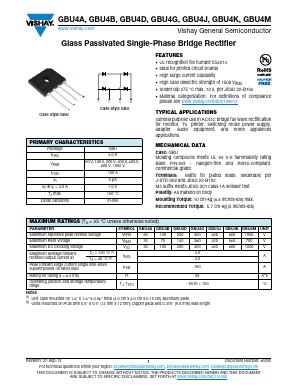 GBU4M-M345 Datasheet PDF Vishay Semiconductors