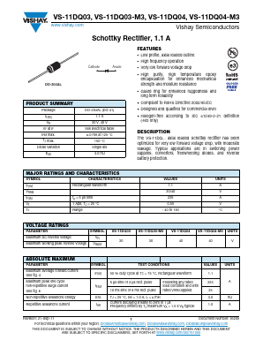 VS-11DQ03 Datasheet PDF Vishay Semiconductors