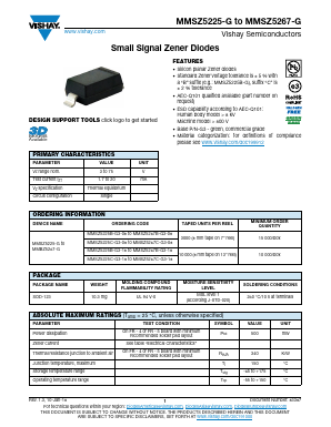 MMSZ5225-G Datasheet PDF Vishay Semiconductors