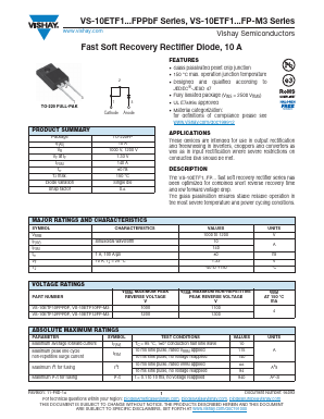 10ETF12FP-M3 Datasheet PDF Vishay Semiconductors