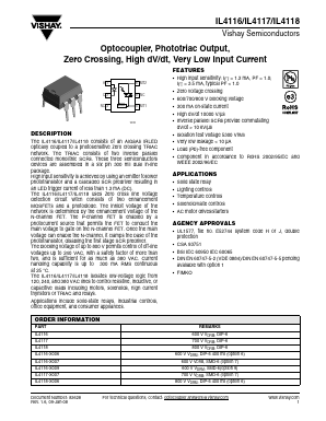 IL4116_08 Datasheet PDF Vishay Semiconductors