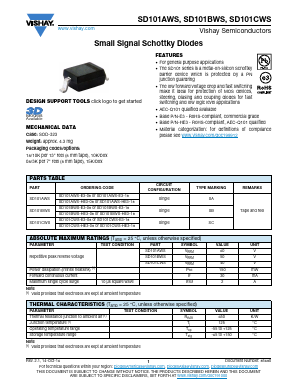 SD101BWS-E3-08 Datasheet PDF Vishay Semiconductors