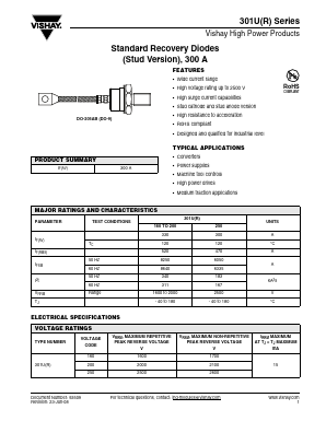 305U250 Datasheet PDF Vishay Semiconductors