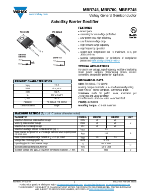 MBRF745-E3-45 Datasheet PDF Vishay Semiconductors