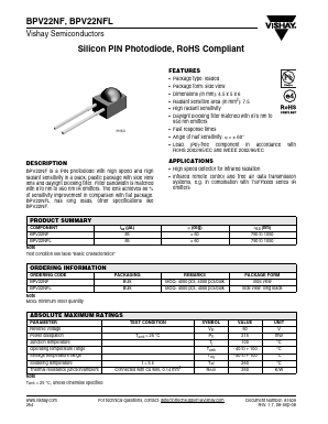 BPV22NF Datasheet PDF Vishay Semiconductors