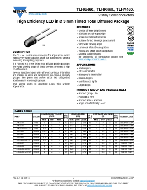 TLHY4605-MS12Z Datasheet PDF Vishay Semiconductors