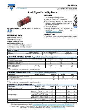 BAS85-M-08 Datasheet PDF Vishay Semiconductors