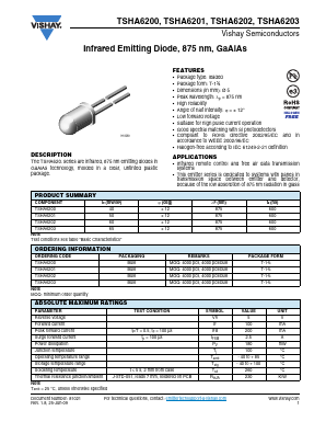 TSHA6203 Datasheet PDF Vishay Semiconductors