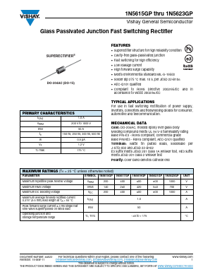 1N5617GPHE3/73 Datasheet PDF Vishay Semiconductors