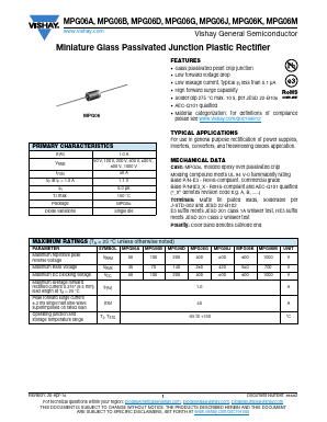 MPG06B Datasheet PDF Vishay Semiconductors