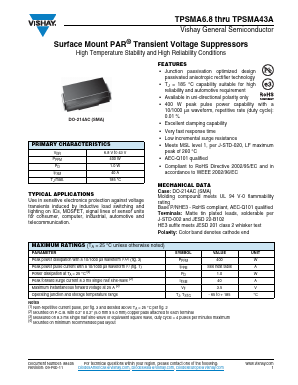 TPSMA15 Datasheet PDF Vishay Semiconductors