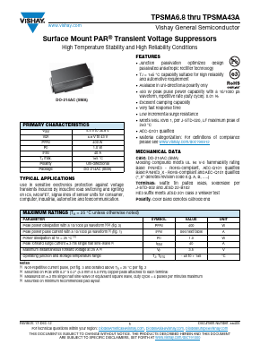 TPSMA16HE3_A/H Datasheet PDF Vishay Semiconductors