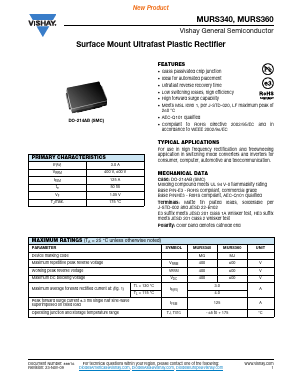MURS360-E3/57T Datasheet PDF Vishay Semiconductors