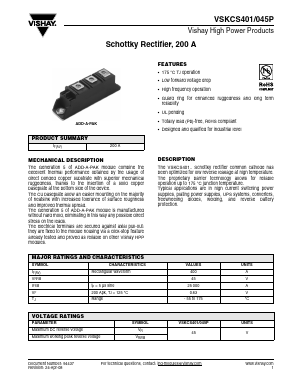 VSKCS401/045P Datasheet PDF Vishay Semiconductors
