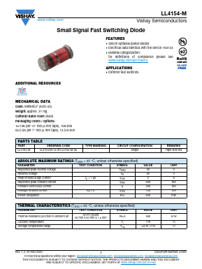 LL4154-M Datasheet PDF Vishay Semiconductors