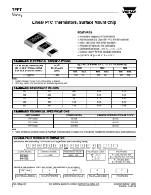 TFPT0805L4700JF Datasheet PDF Vishay Semiconductors