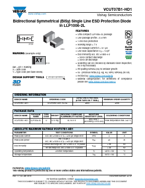 VCUT07B1-HD1 Datasheet PDF Vishay Semiconductors