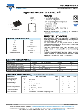 VS-30EPH06-N3 Datasheet PDF Vishay Semiconductors