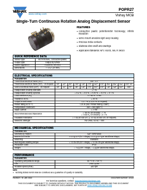 POPR273472D345B Datasheet PDF Vishay Semiconductors