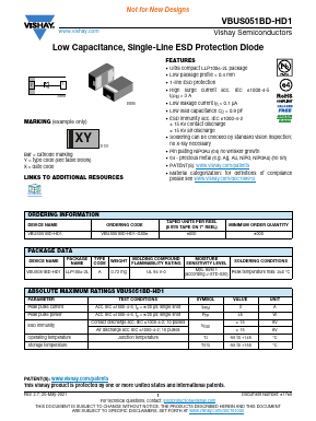 VBUS051BD-HD1 Datasheet PDF Vishay Semiconductors