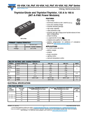 VS-VSKH13616PBF Datasheet PDF Vishay Semiconductors