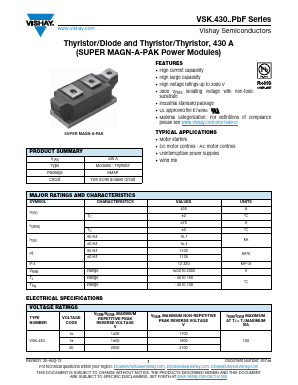 VSK.430PBF Datasheet PDF Vishay Semiconductors