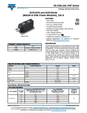 VS-VSKH230-08 Datasheet PDF Vishay Semiconductors