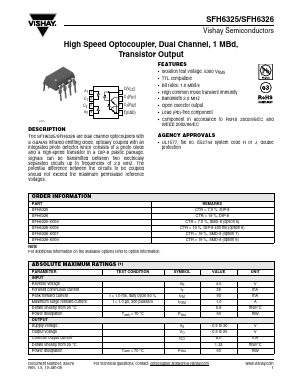 SFH6326-X009 Datasheet PDF Vishay Semiconductors