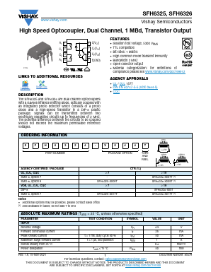 SFH6326-X007 Datasheet PDF Vishay Semiconductors